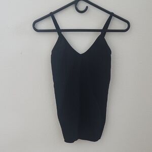 Novelle Seamless Black V-Neck Shapewear Tank